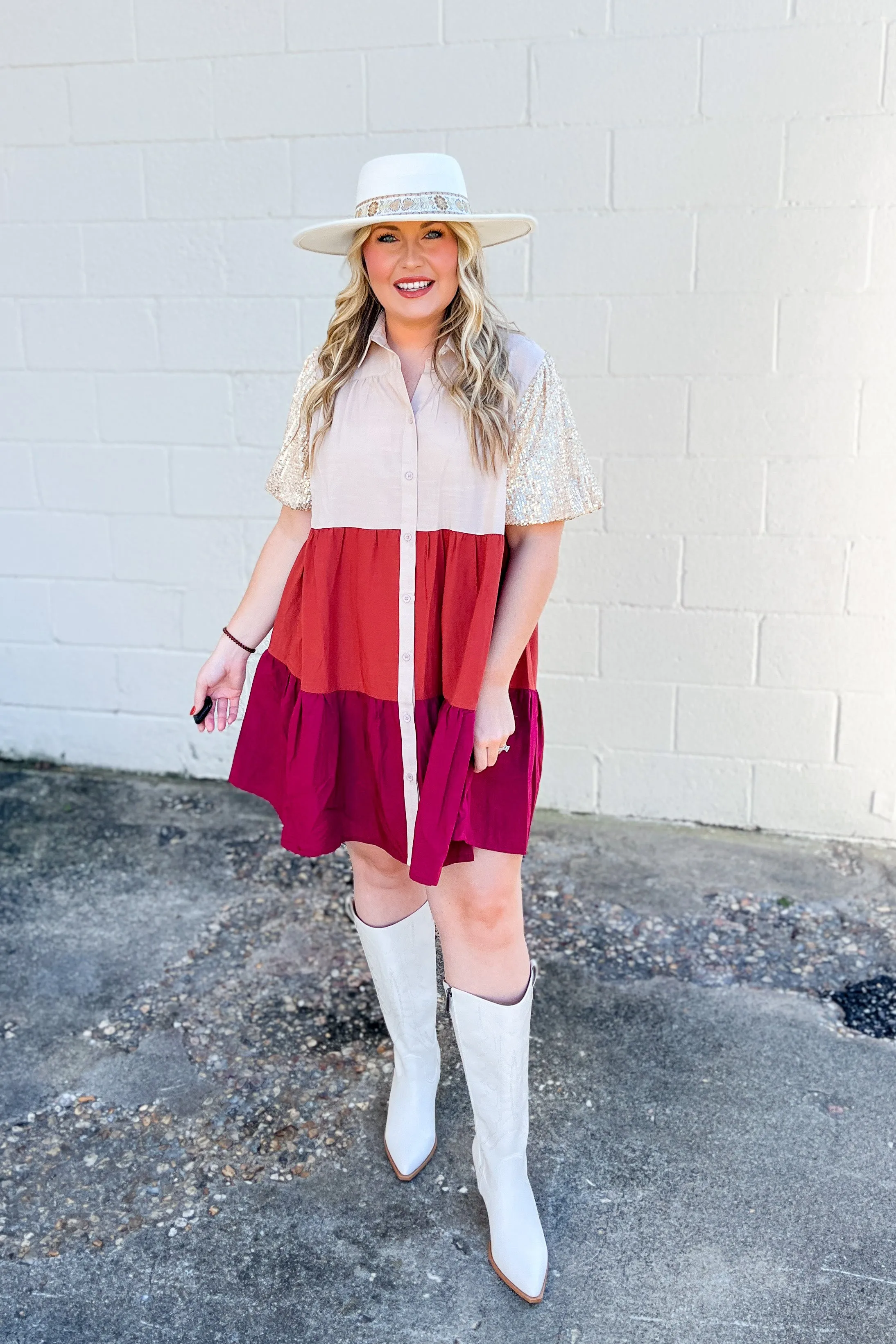 Hello Darling Color Block Dress