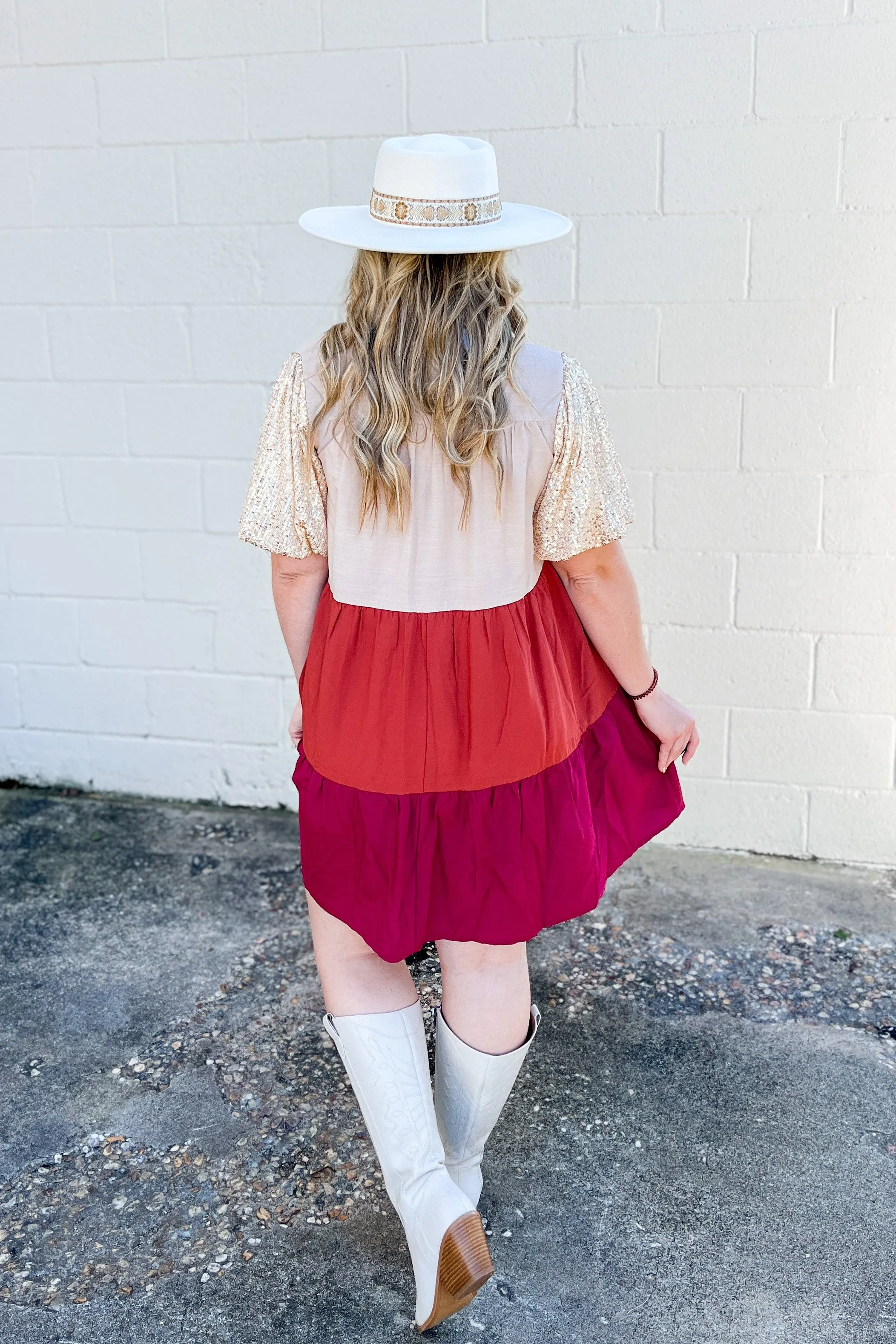 Hello Darling Color Block Dress