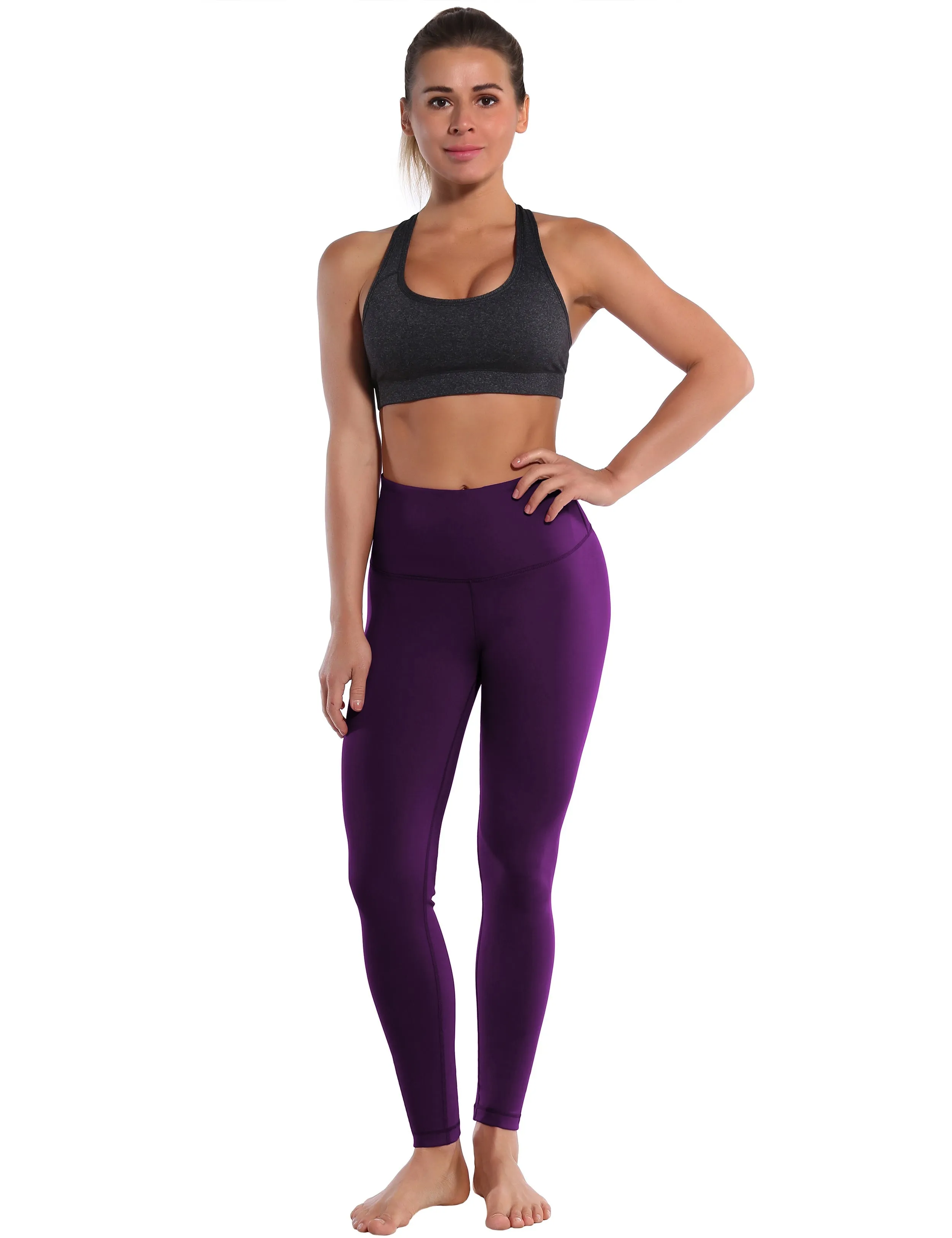 High Waist yogastudio Pants plum_yogastudio