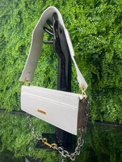 Jacquemus Ciu Ciu Chain Shoulder Bag White