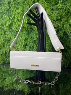 Jacquemus Ciu Ciu Chain Shoulder Bag White