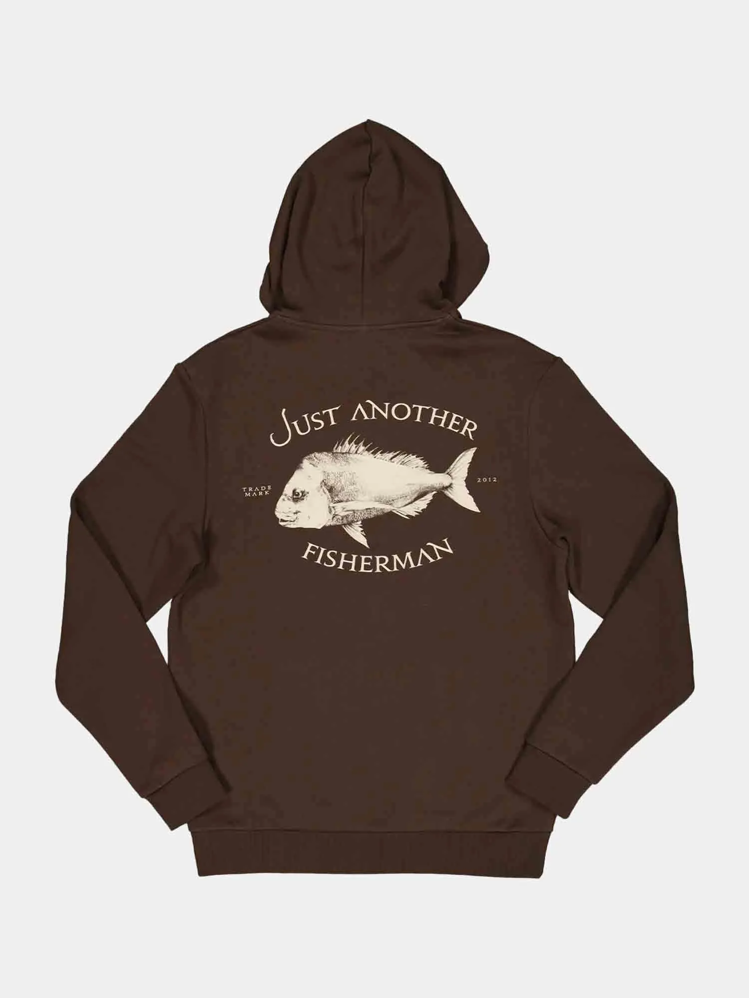 Just Another Fisherman Snapper Logo Zip Hood - Bison