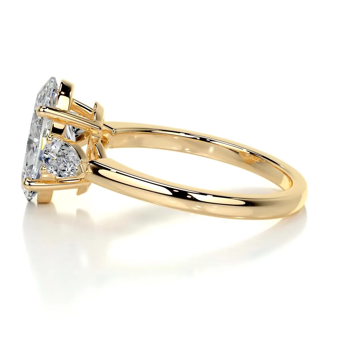 Kamala Diamond Engagement Ring -18K Yellow Gold