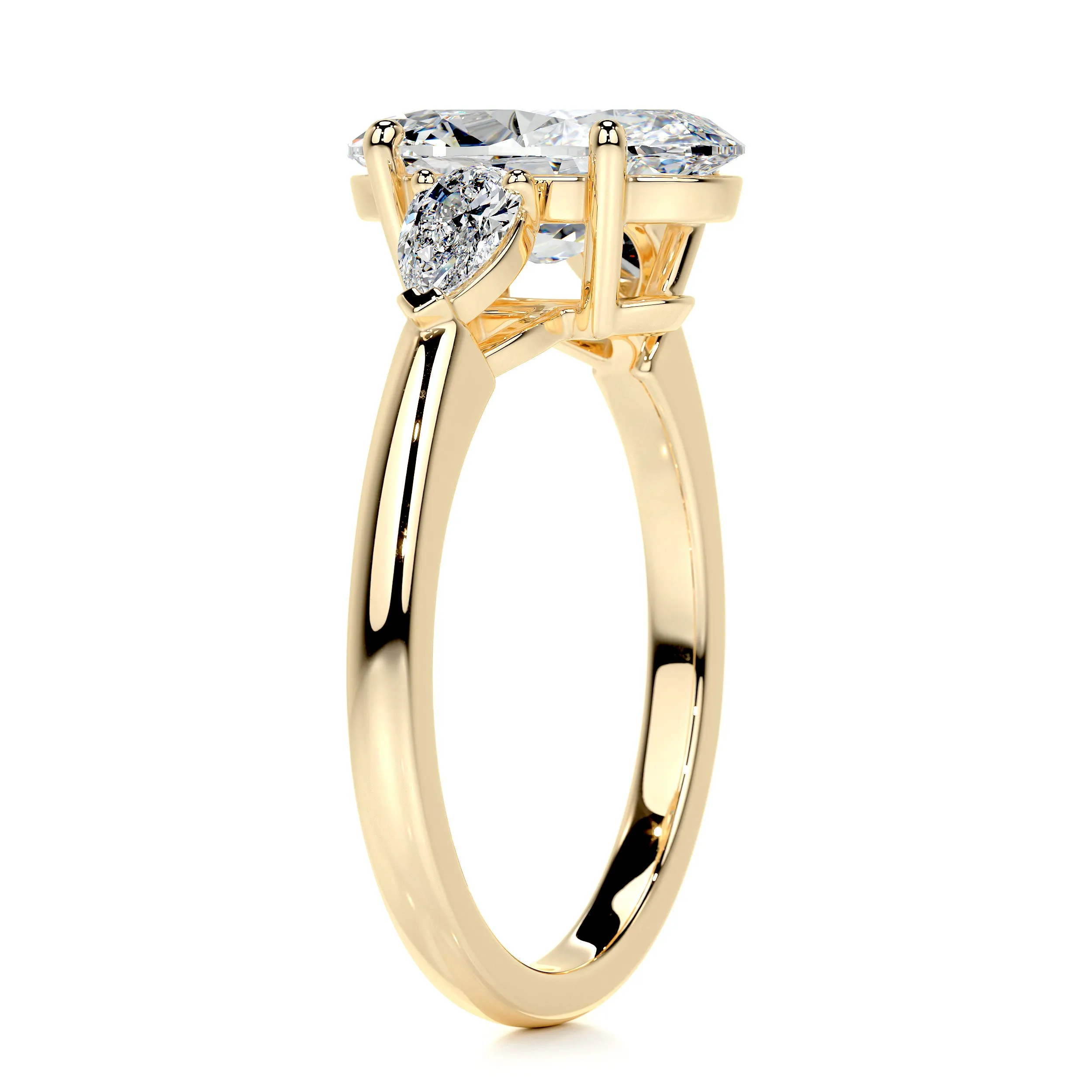 Kamala Diamond Engagement Ring -18K Yellow Gold