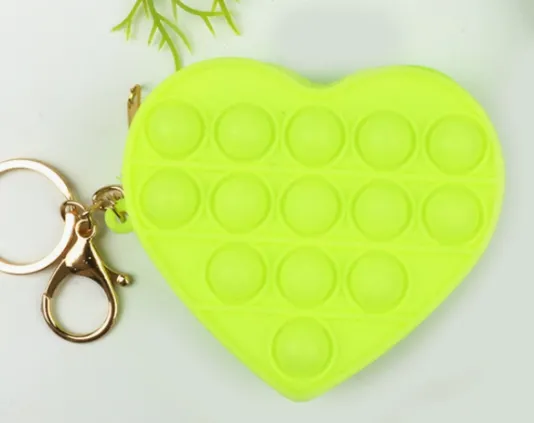 Keychain Pop It Heart Bag