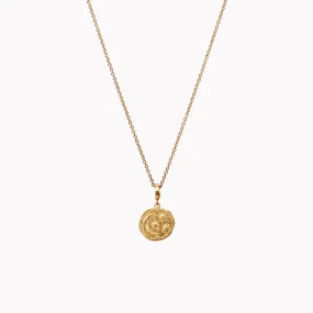 Large Cosmic Coin Charm Necklace