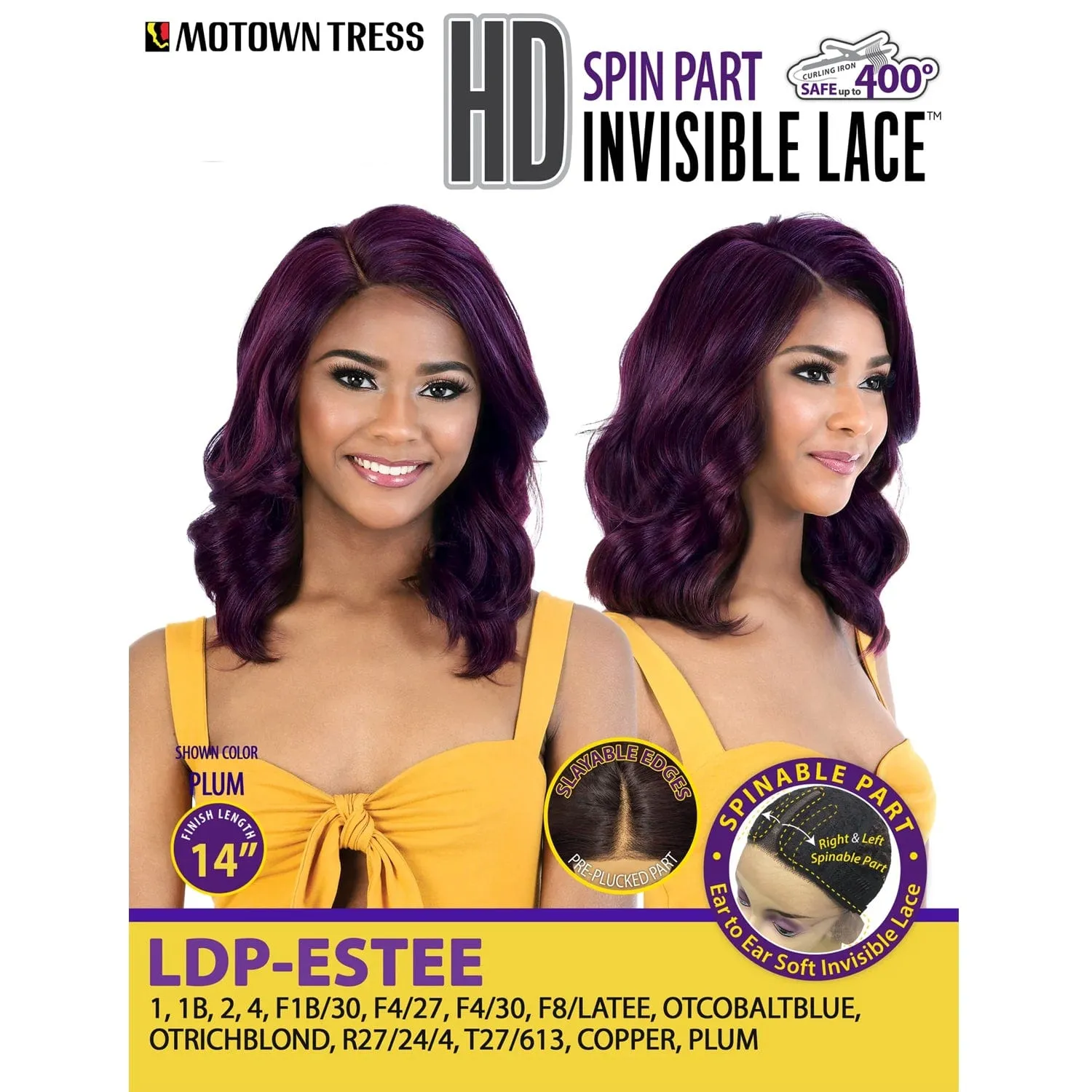 LDP-ESTEE | Motown Tress HD Invisible Lace Spinable Part Wig