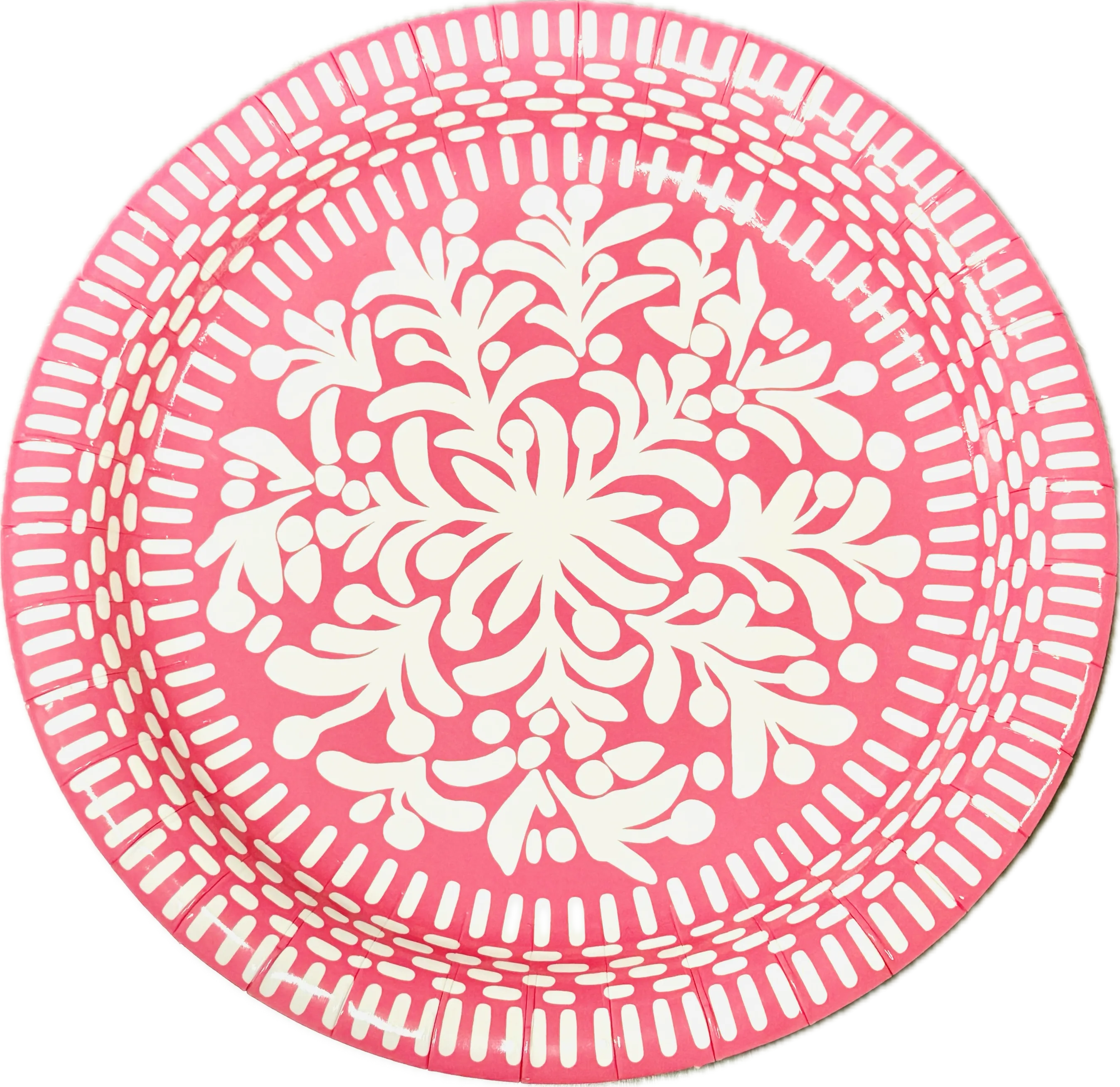 Light Pink Paper Plates - 10