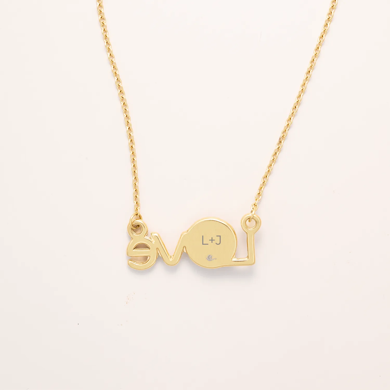 Luna Love Necklace in Gold