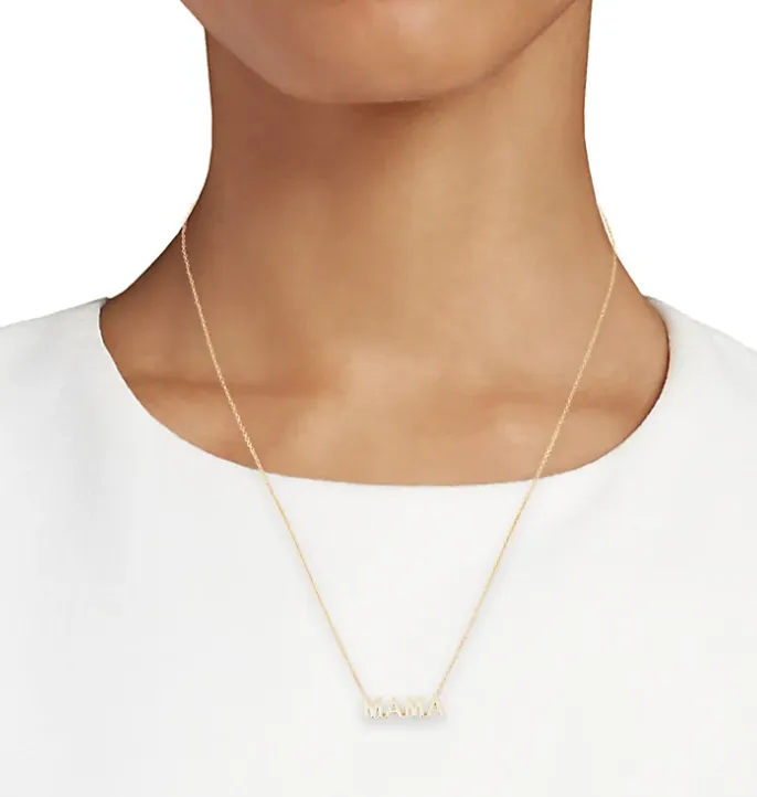 MAMA necklace in 14K yellow gold