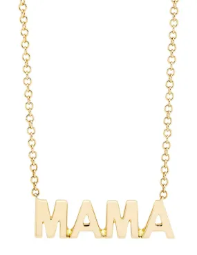 MAMA necklace in 14K yellow gold