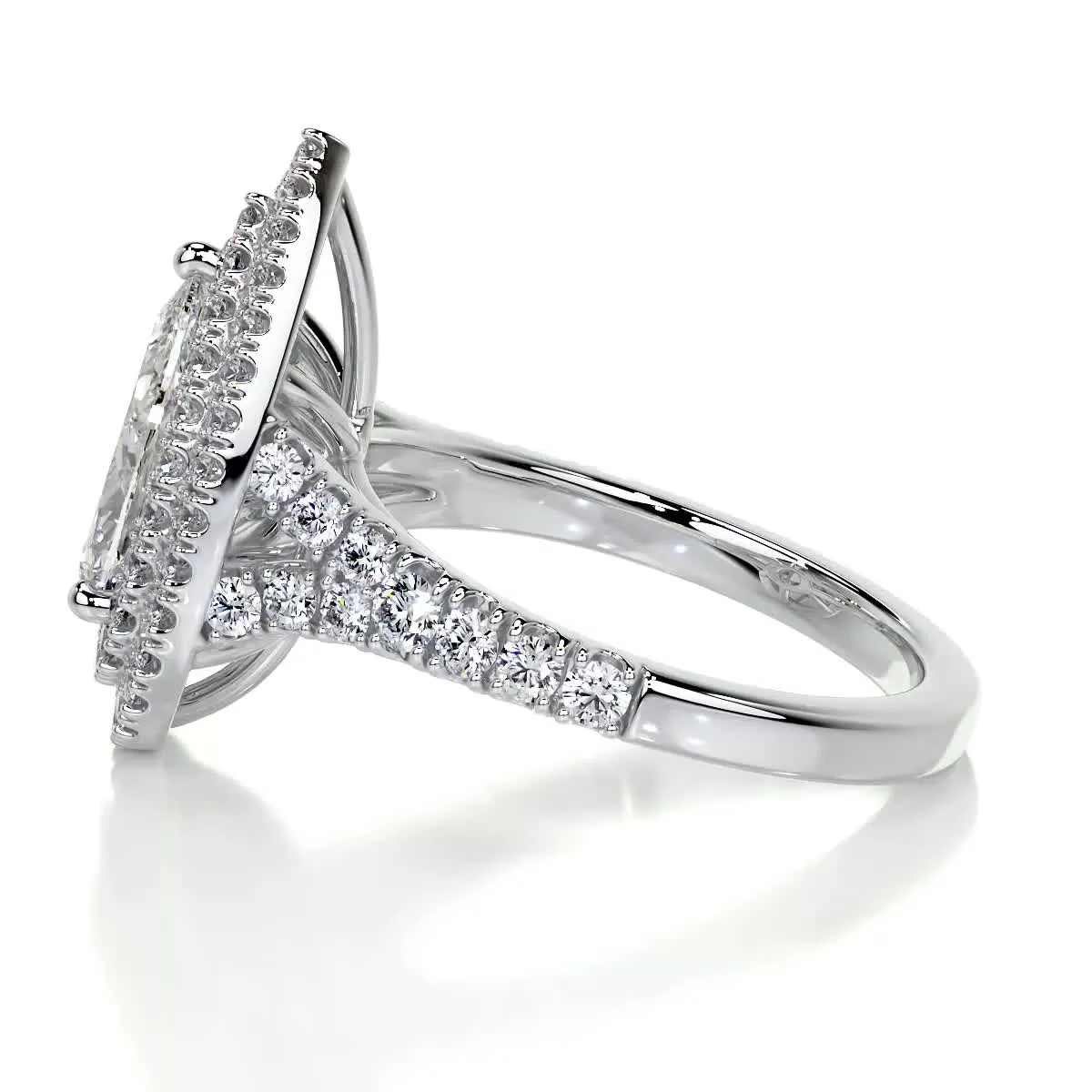 Melanie Diamond Engagement Ring -18K White Gold