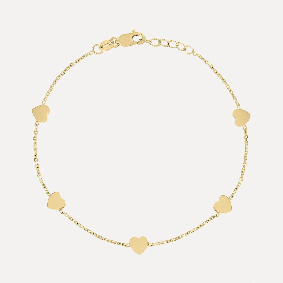 Mini Mini Hearts Station Bracelet