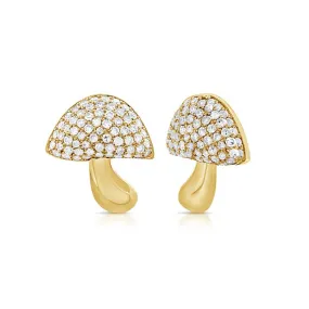 Mushroom Diamond Studs