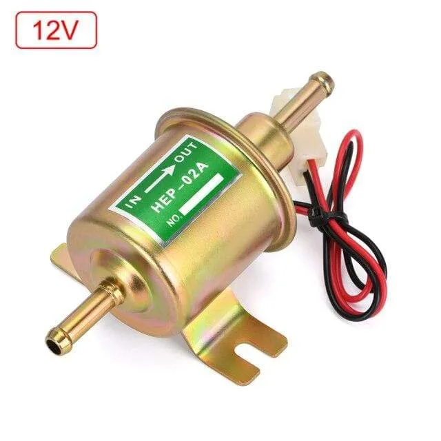 New 12V 24V Electric Fuel Pump Low Pressure Bolt Fixing Wire Diesel Petrol HEP-02A For Car Carburetor Motorcycle ATV