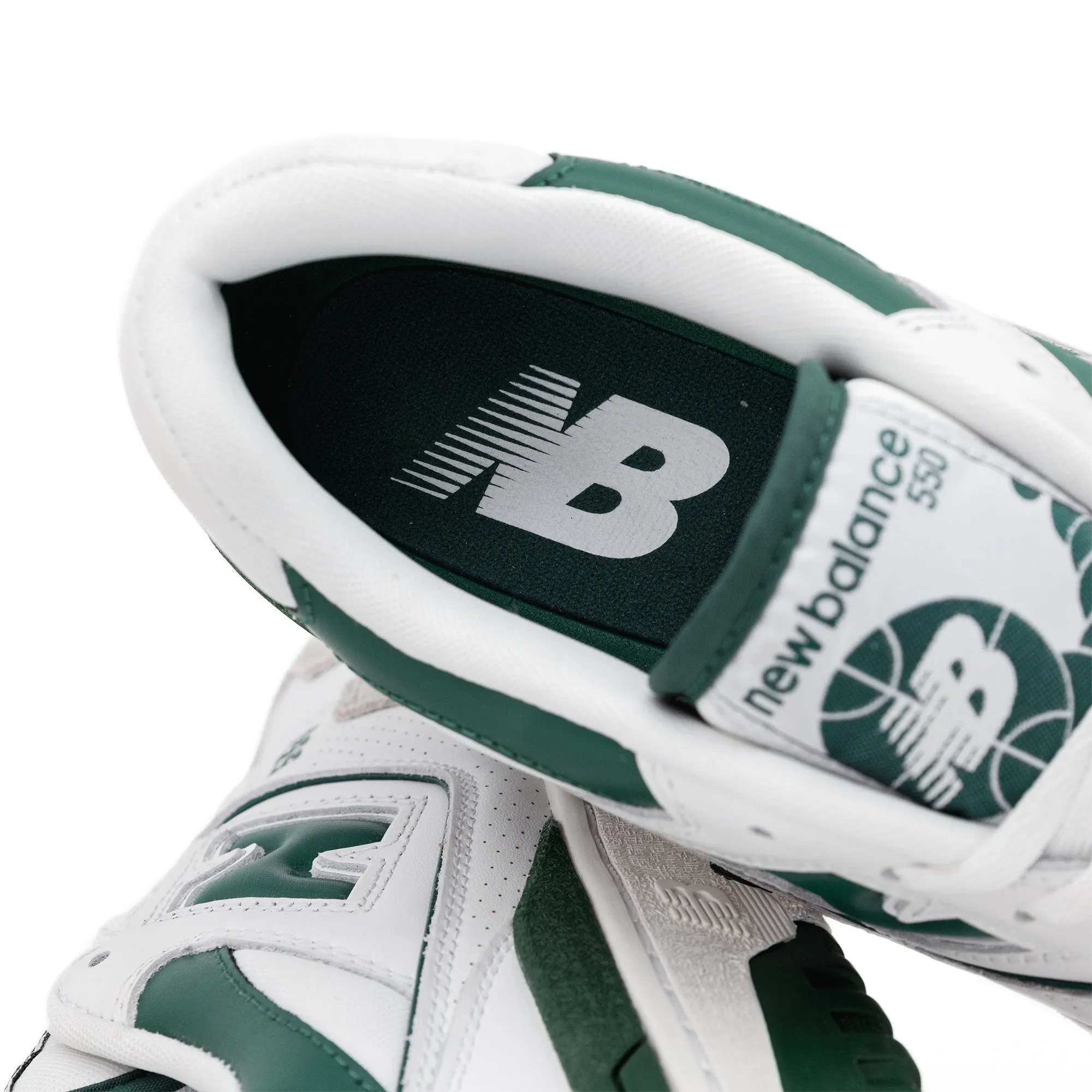 New Balance 550 White & Green BB550WT1