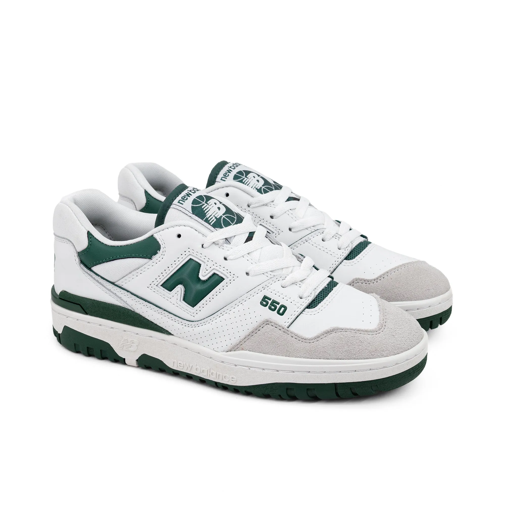 New Balance 550 White & Green BB550WT1