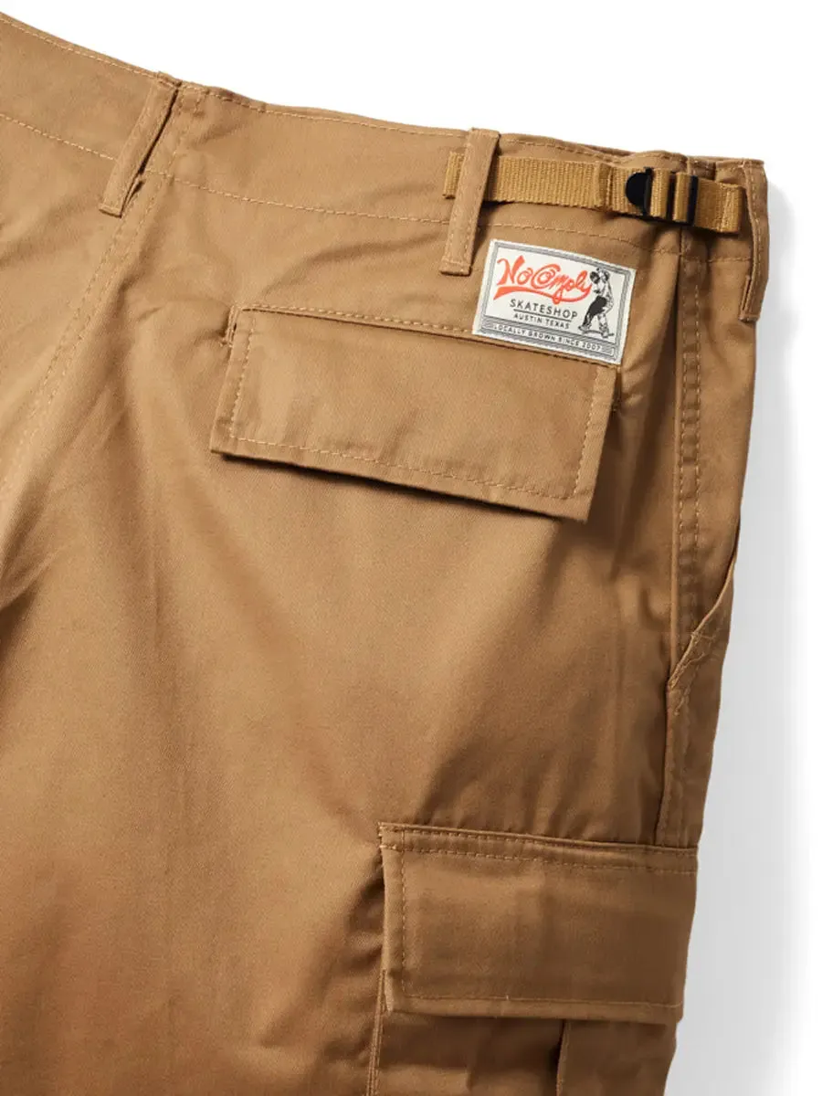 No-Comply Cargo Shorts - Coyote Brown