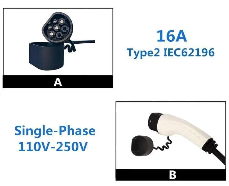 OSENSI 16A Type 2 IEC62196-2 EV Plug Charging Station Side Standard Mennekes Male Connector Electric Car charger EVSE