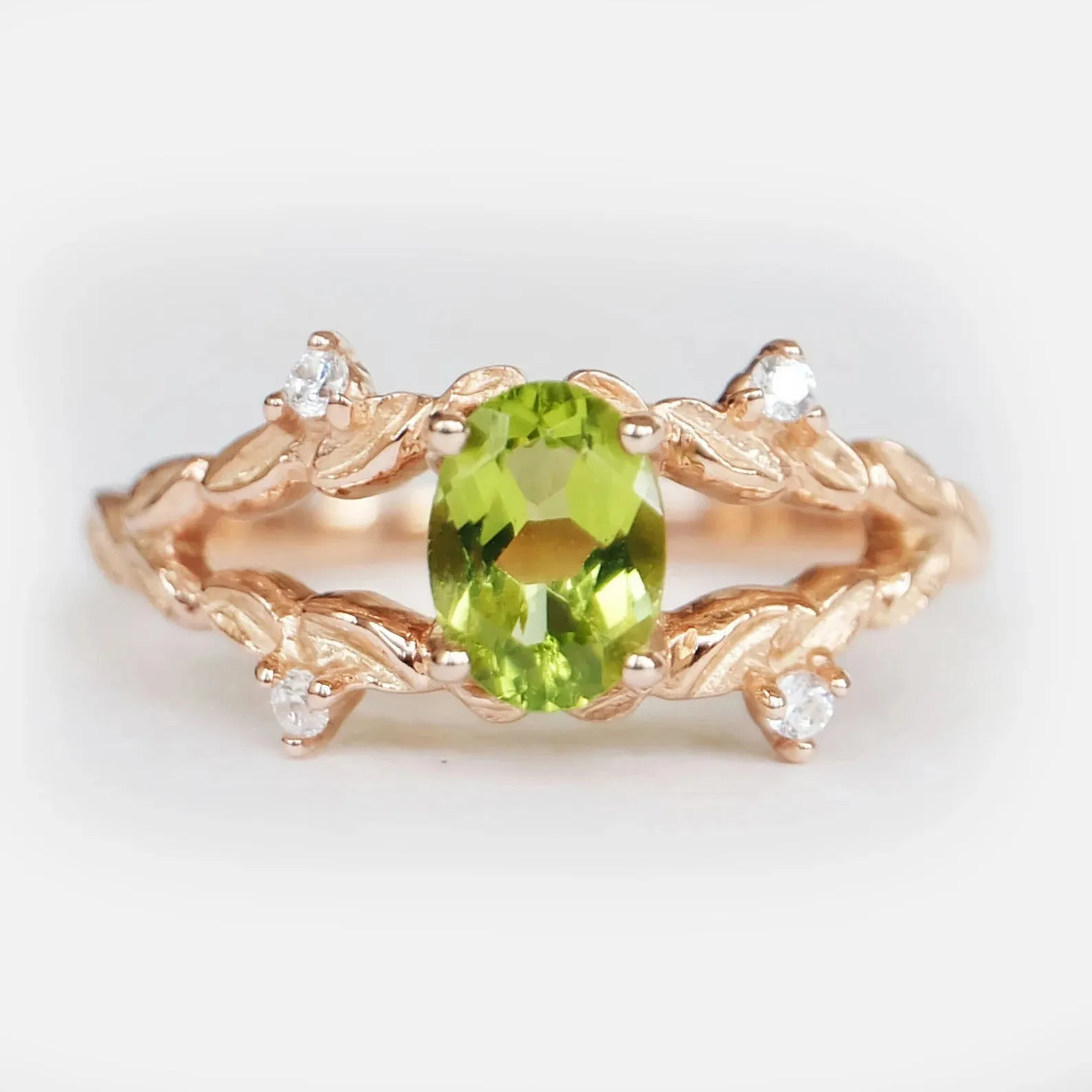 Peridot Diamond Ring Kayle