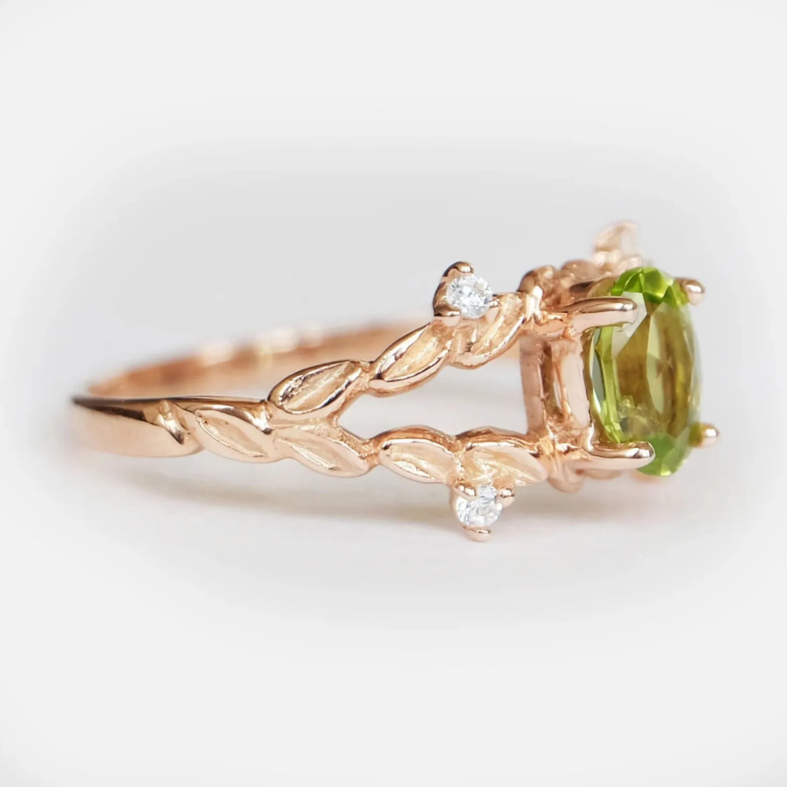 Peridot Diamond Ring Kayle