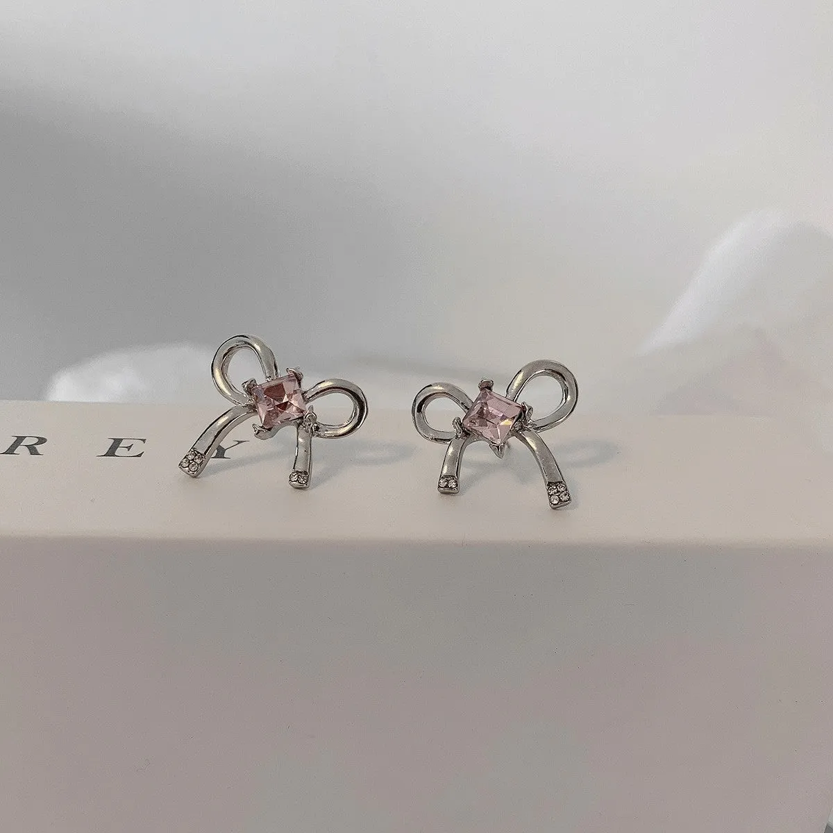 Pink Rhinestone Earrings (Multi-Styles)