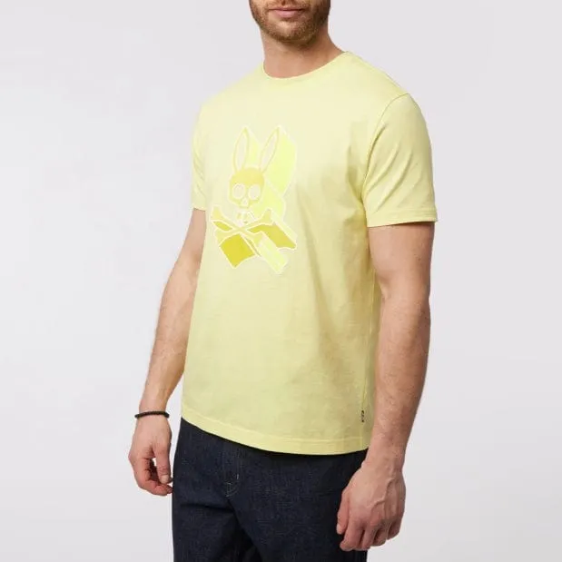 Psycho Bunny Dayton Graphic Tee (Yellow Iris) B6U232Y1PC