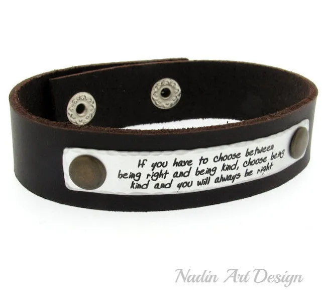 Quote Bracelet - Gift for Him