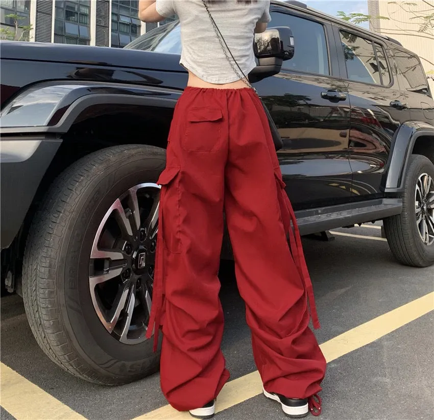 Red Cargo Pants