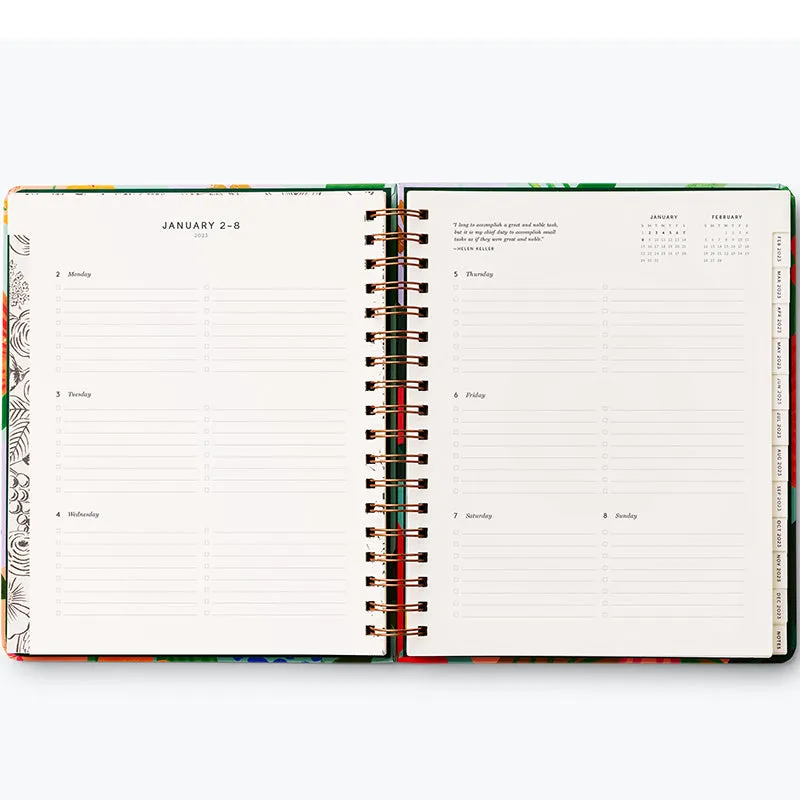 RIFLE PAPER CO. | 2023 17-Month Large Planner - Sicily