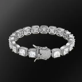 Romeo 10mm White Gold Diamond Tennis Bracelet