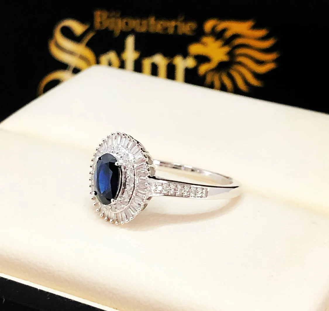 Sapphire & diamond ring WDR035