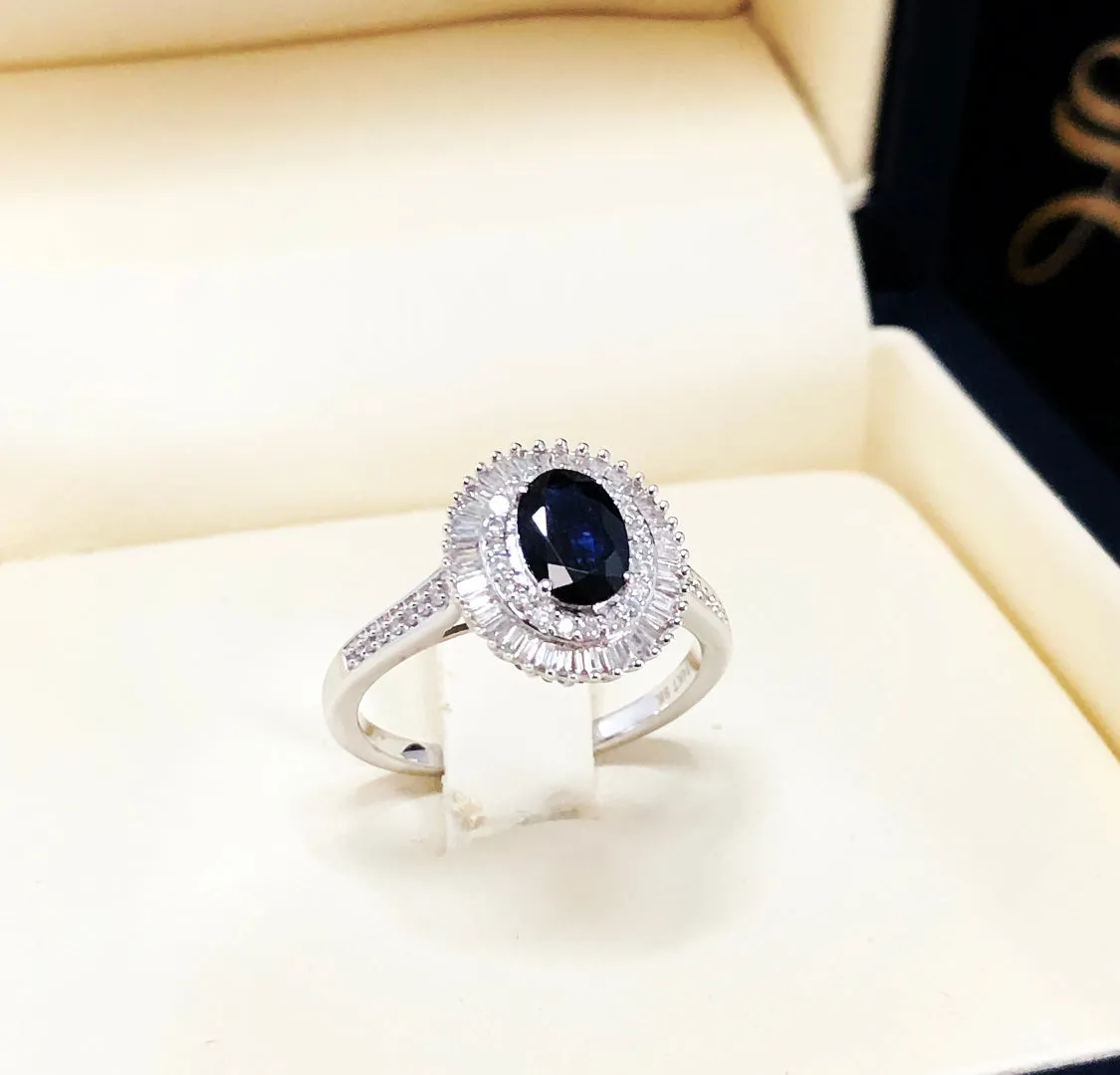 Sapphire & diamond ring WDR035