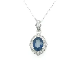 Sapphire and Diamond Pendant