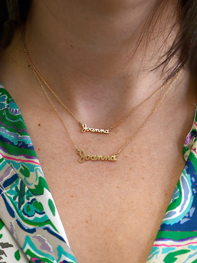 Script Customizable Mini Name Necklace