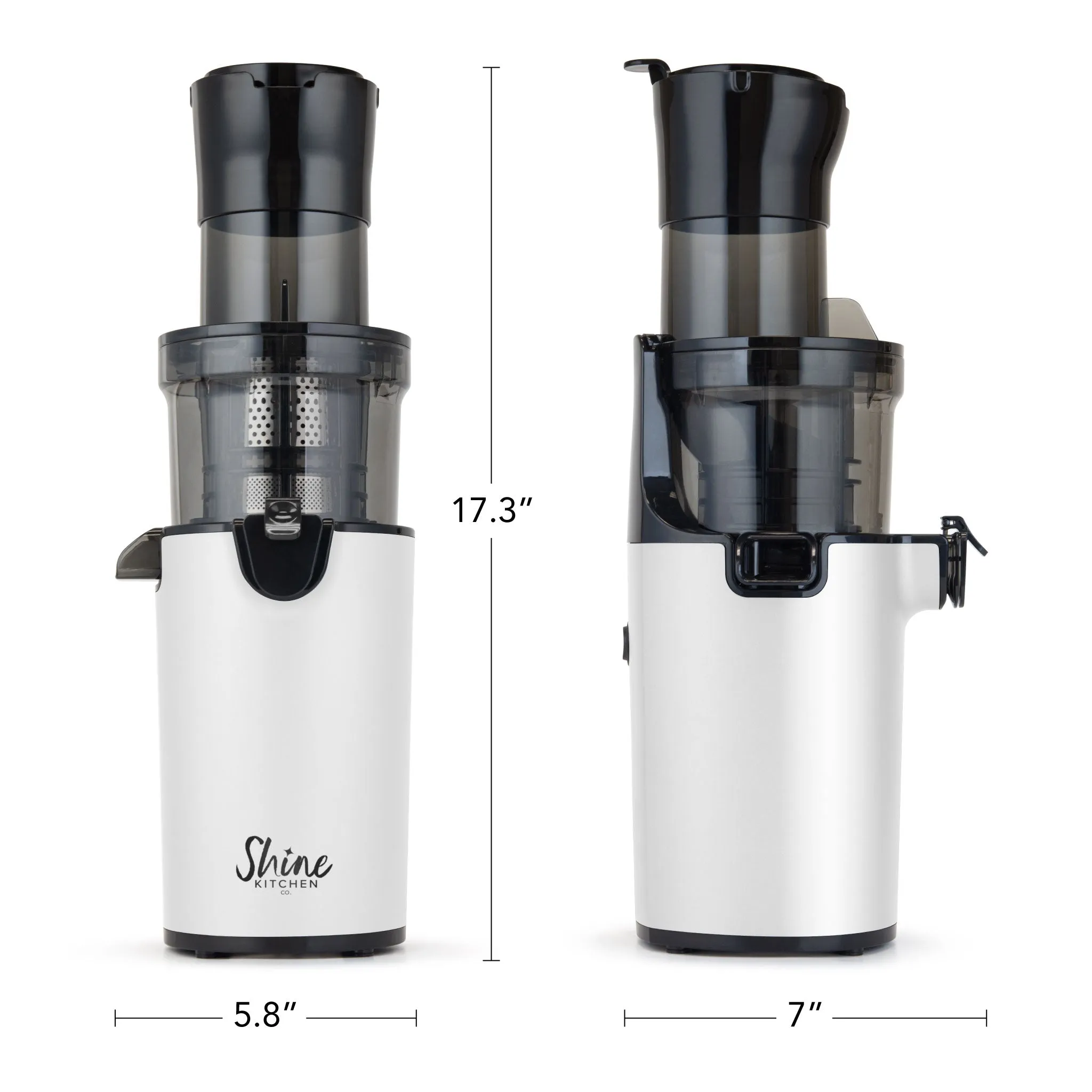 Shine Kitchen Co. Refurbished Easy Cold Press Juicer with XL Feed Chute