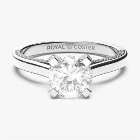 Signature C Embellished Solitaire Ring