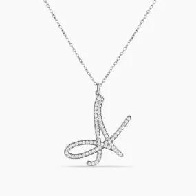 Signature Diamond Initial Necklace