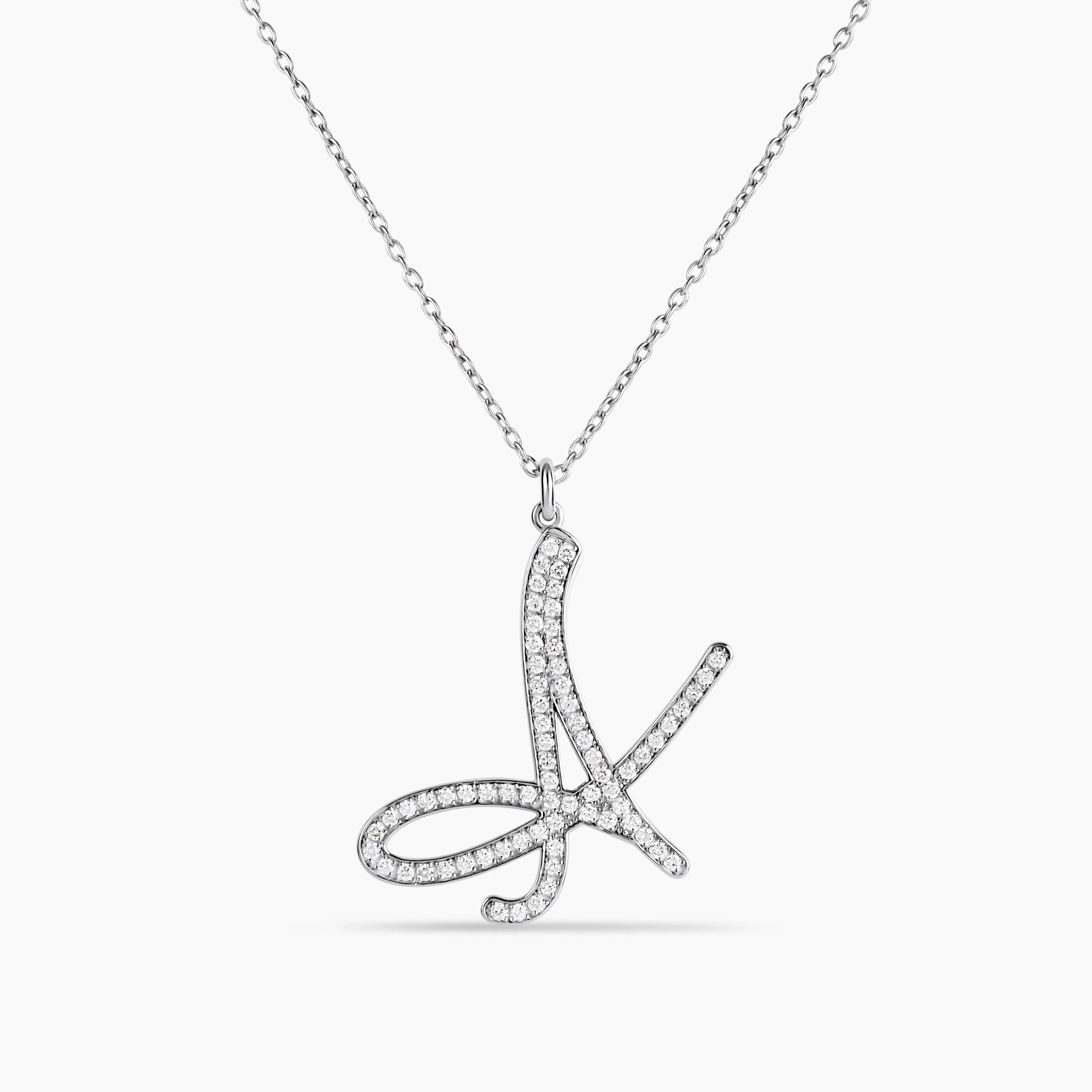 Signature Diamond Initial Necklace