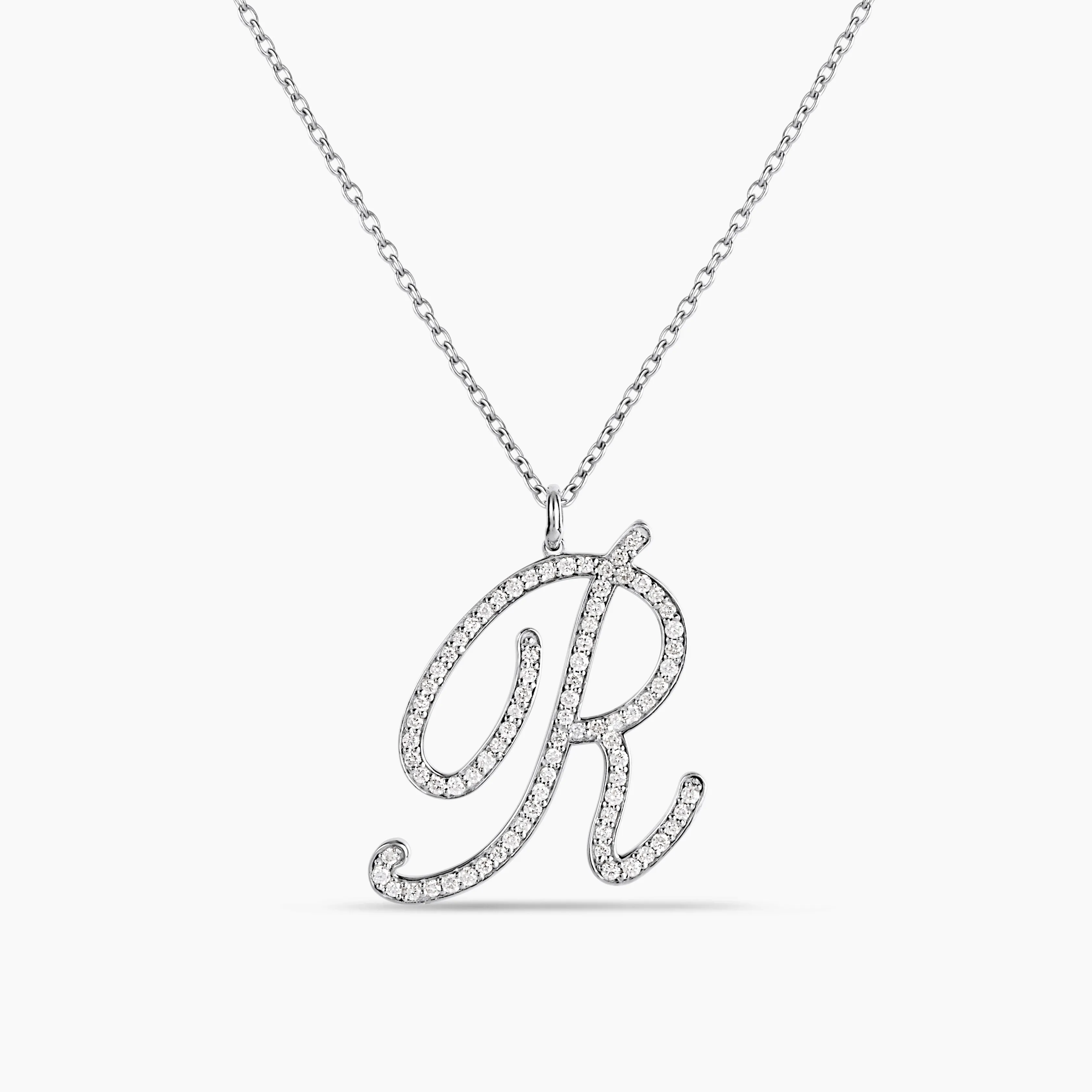 Signature Diamond Initial Necklace