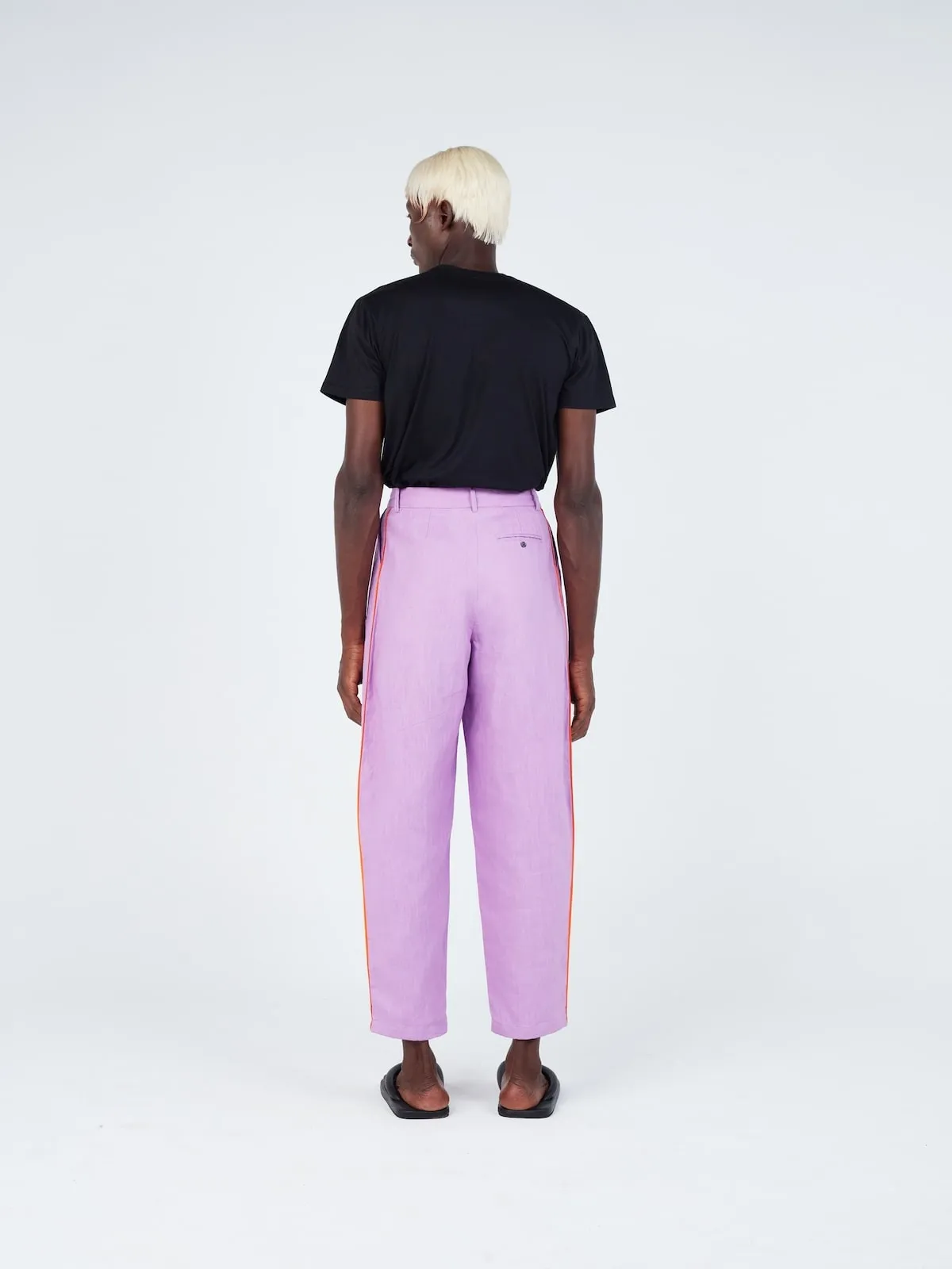 Stripe Seam Carrot Pants