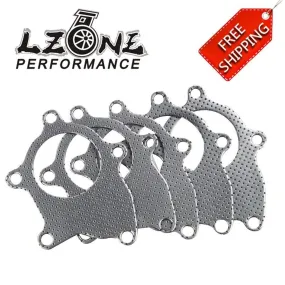 T3-T4 5-BOLT B/D SERIES TURBO MANIFOLD DOWNPIPE EXHAUST GRAPHITE ALUMINUM GASKET JR4953