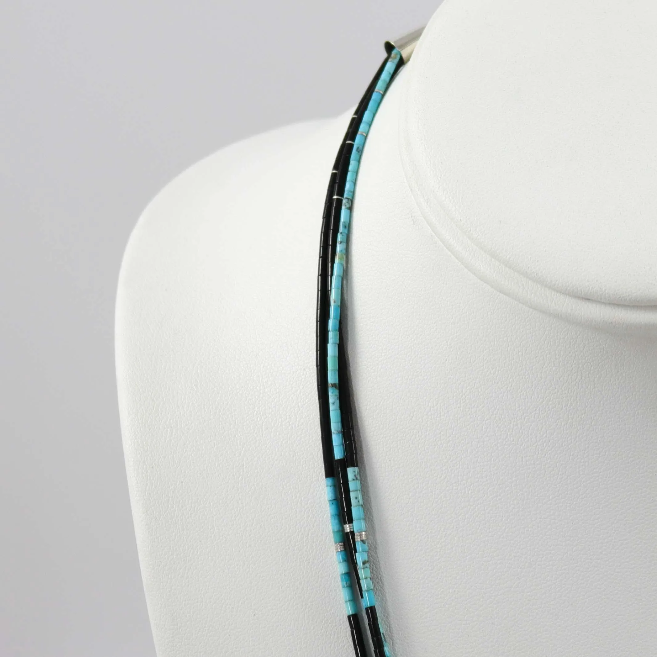 Turquoise and Jet Necklace