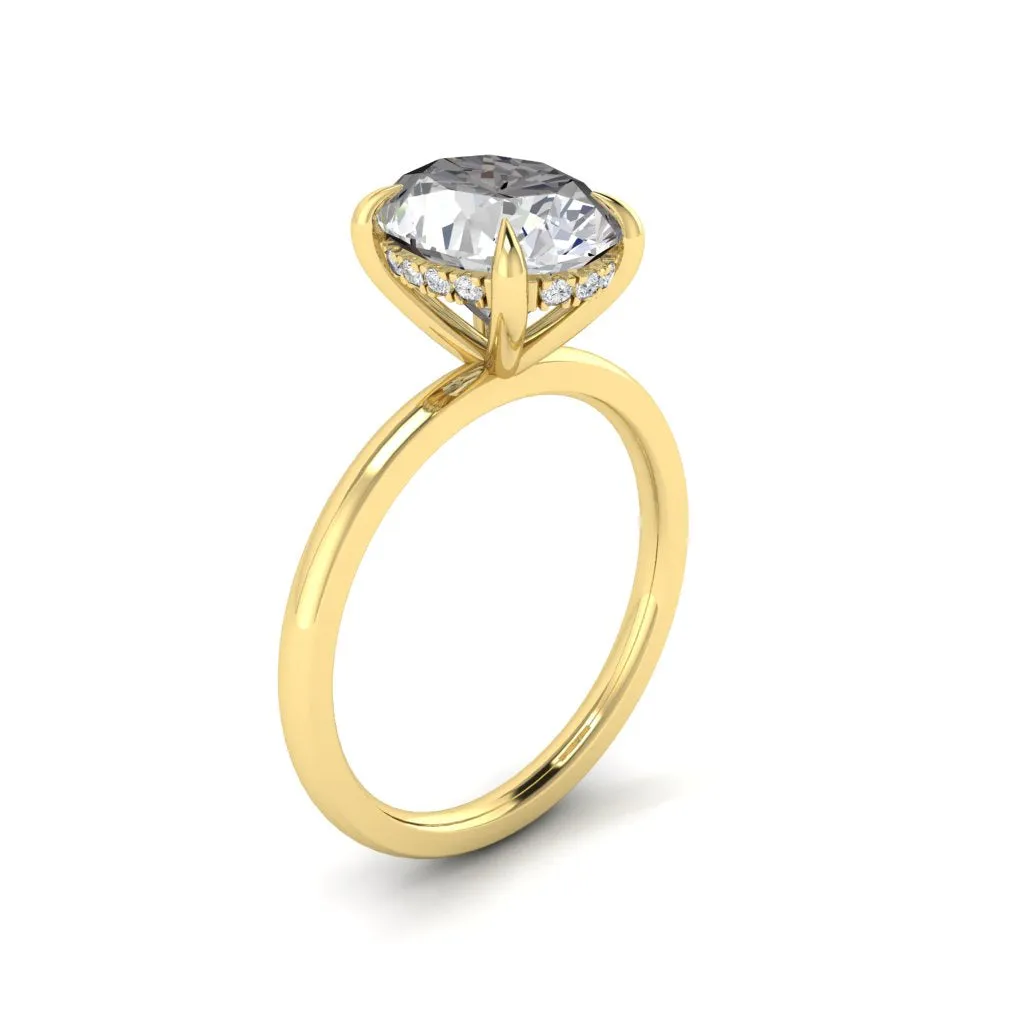 Verona Oval 2.19ct SUPERNOVA Moissanite 18K Yellow Gold