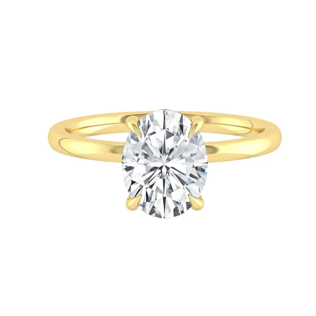 Verona Oval 2.19ct SUPERNOVA Moissanite 18K Yellow Gold