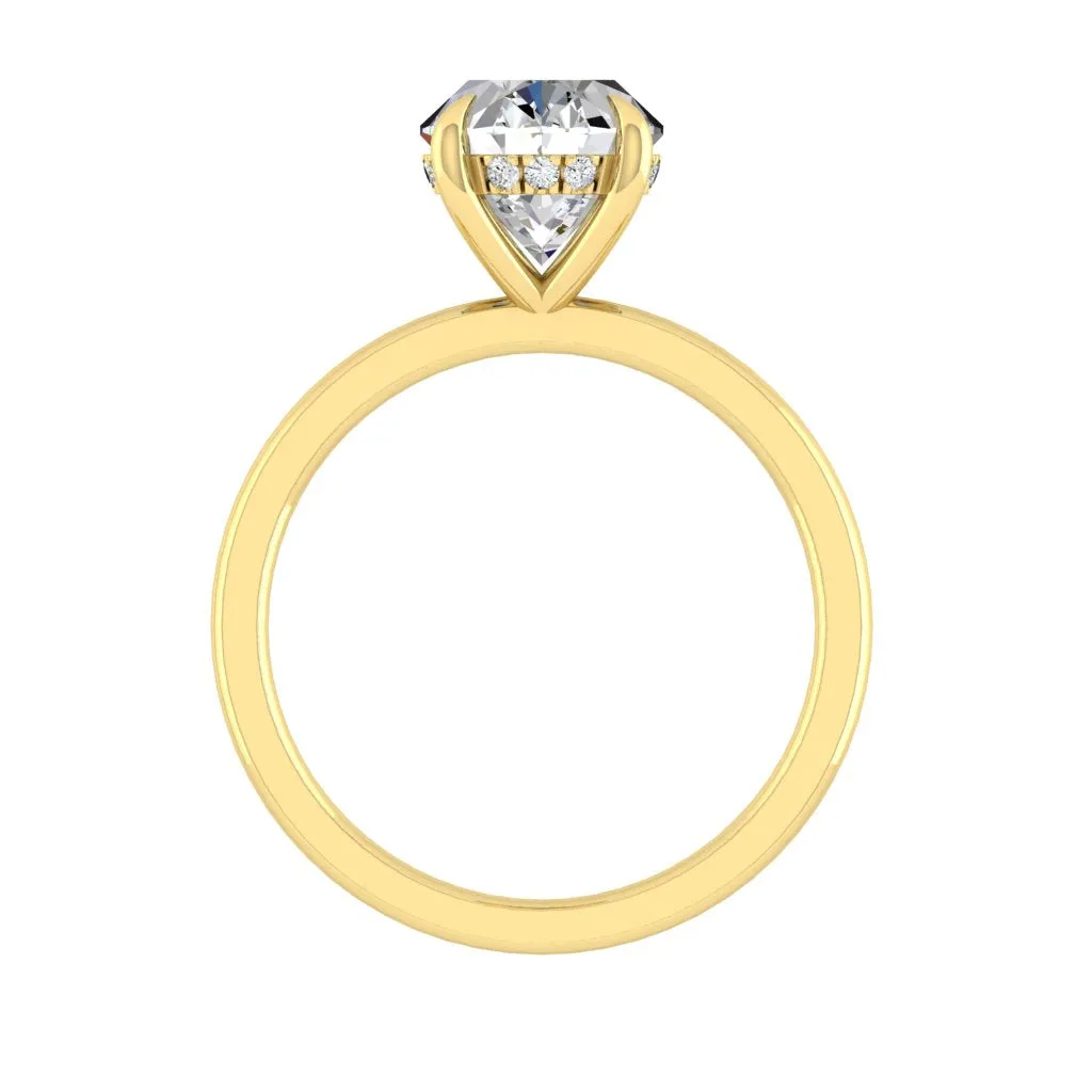 Verona Oval 2.19ct SUPERNOVA Moissanite 18K Yellow Gold