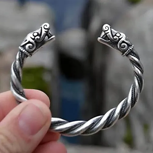 Viking Bracelet - Sterling Silver - Thicker