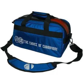 Vise 2 Ball Tote Bowling Bag Clear Top Blue