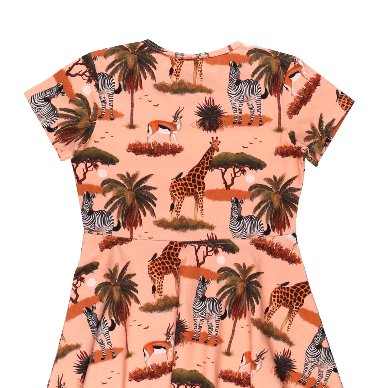 Walkiddy The African Savanna Short Sleeved Skater Dress